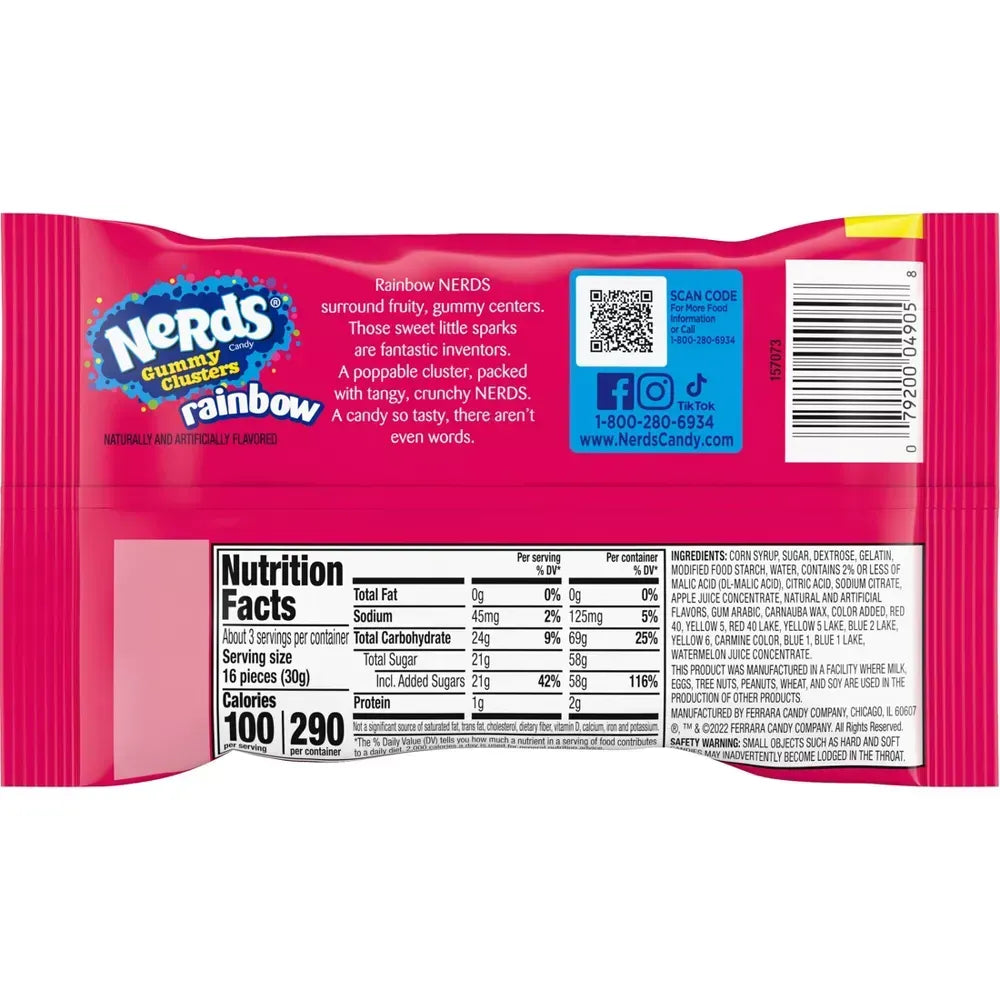 Nestl? Nerds Gummy Clusters 3 oz (Pack of 48)