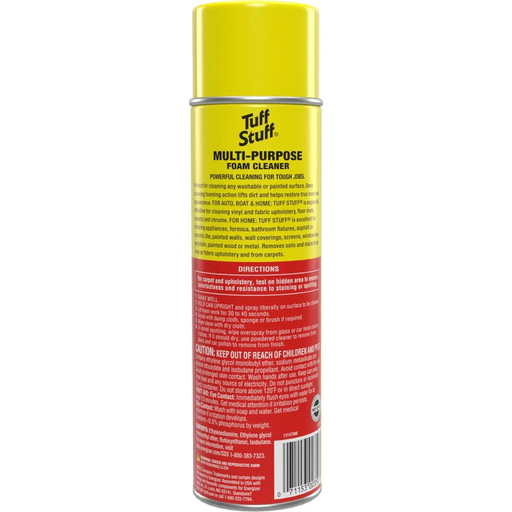 Tuff Stuff Multi Purpose Foam Cleaner for Car Detailing, 22 oz (Pack of 6)