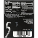 5 Gum Peppermint Cobalt Sugarfree Gum 15 Count Single Pack 0.11Oz (Pack Of 120)