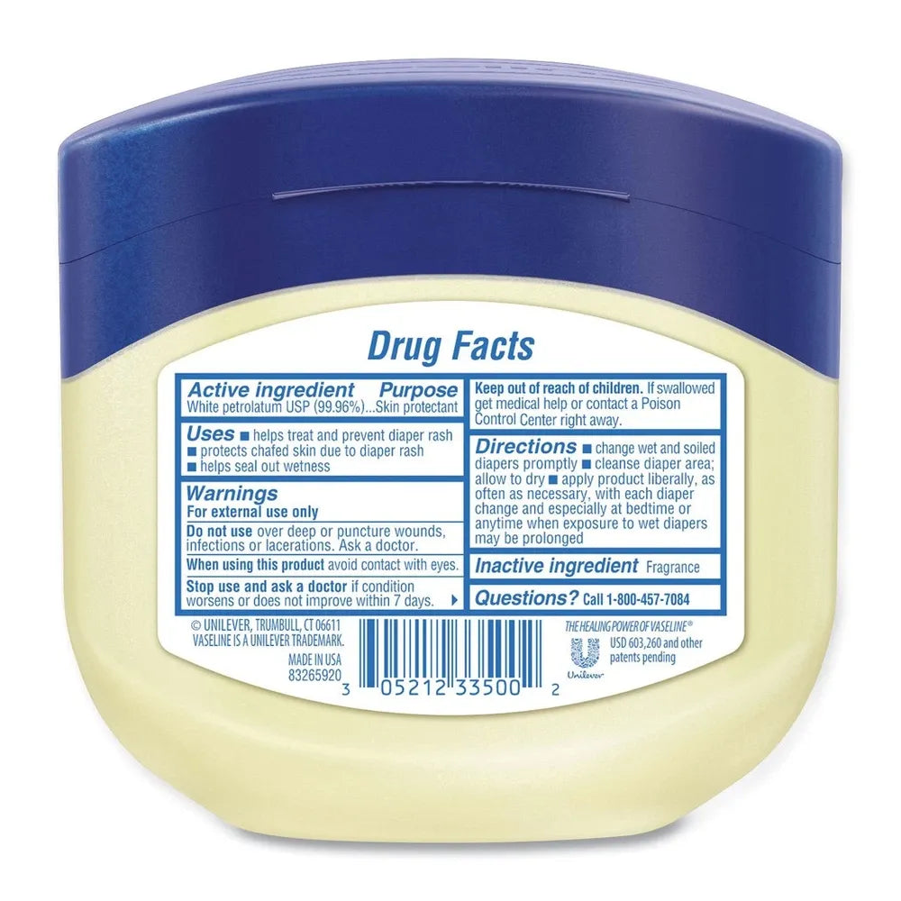 Vaseline Petroleum Jelly Jar For Dry Skin13Oz (Pack of 24)