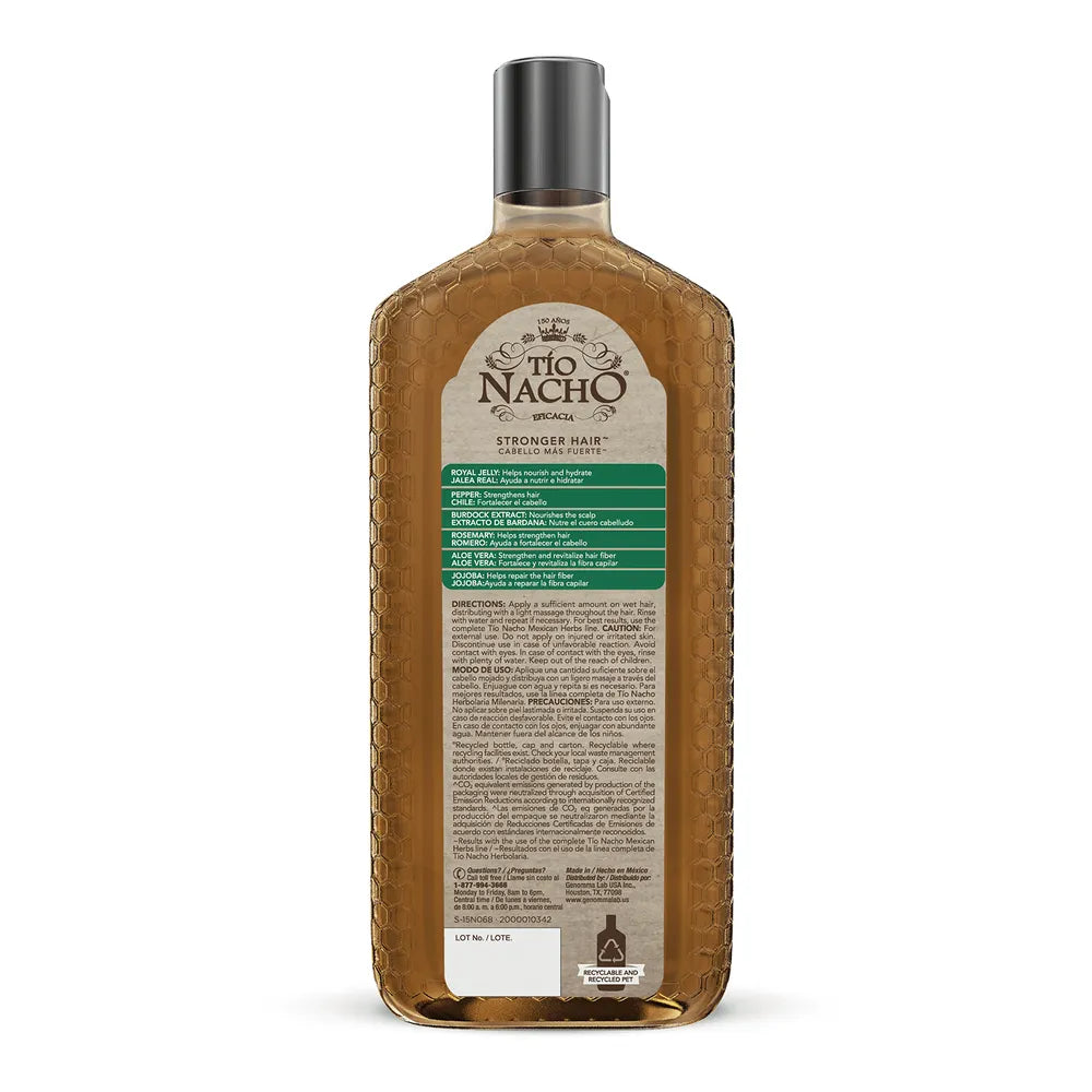 Tio Nacho Mexican Herbs Hair Strengthening Shampoo Royal Jelly 14Oz (Pack of 12)