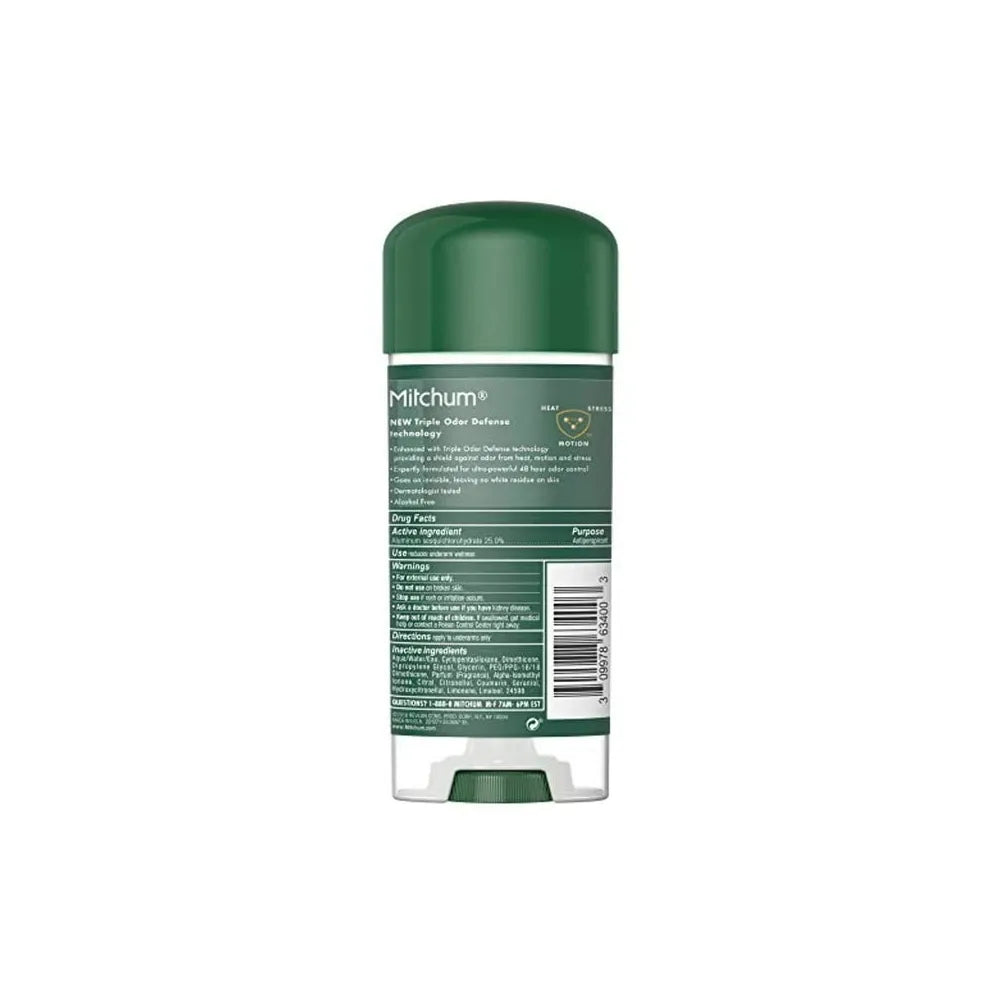 Mitchum Antiperspirant And Deodorant Clear Gel Mountain Air for Men 3.4Oz (Pack of 24)