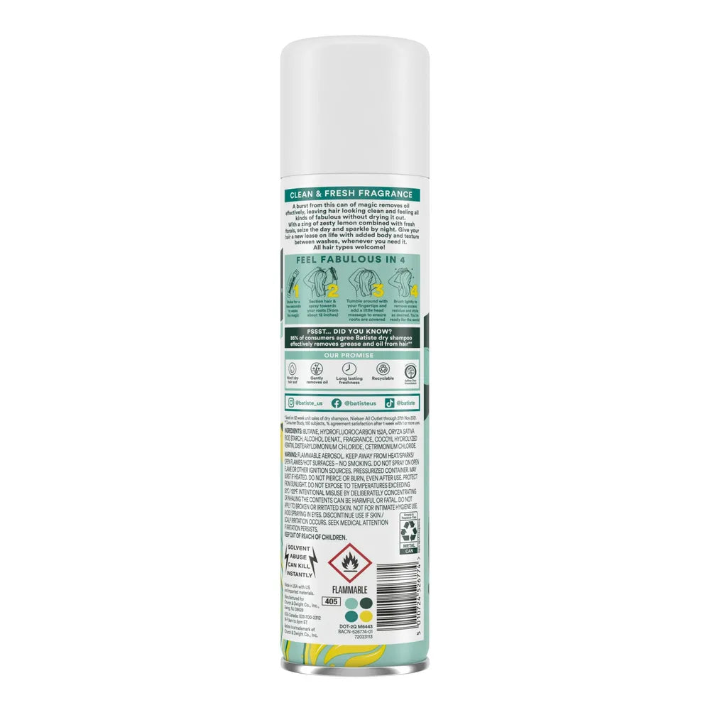 Batiste Dry Shampoo Original Citrus 5.71oz (Pack of 6)