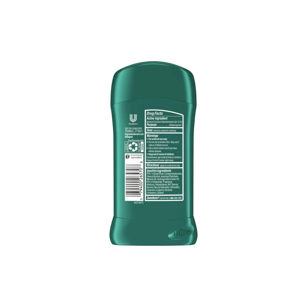 Degree Anti Perspirant Deodorant for Men Dry Protection Sport 2.7Oz (Pack of 12)