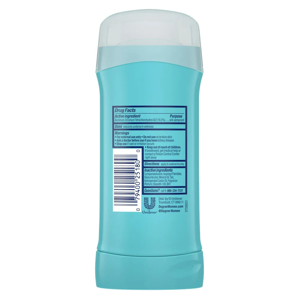 Degree Anti-Perspirant And Deodorant Invisible Solid For Women Sheer Powder 2.6Oz (Pack of 12)