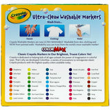 Crayola Ultra Clean Washable Markers 40 Ct 0.704Oz (Pack Of 6)