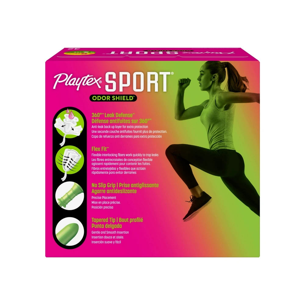 Playtex Sport Odor Shield Tampons - 32ct (Pack of 12)