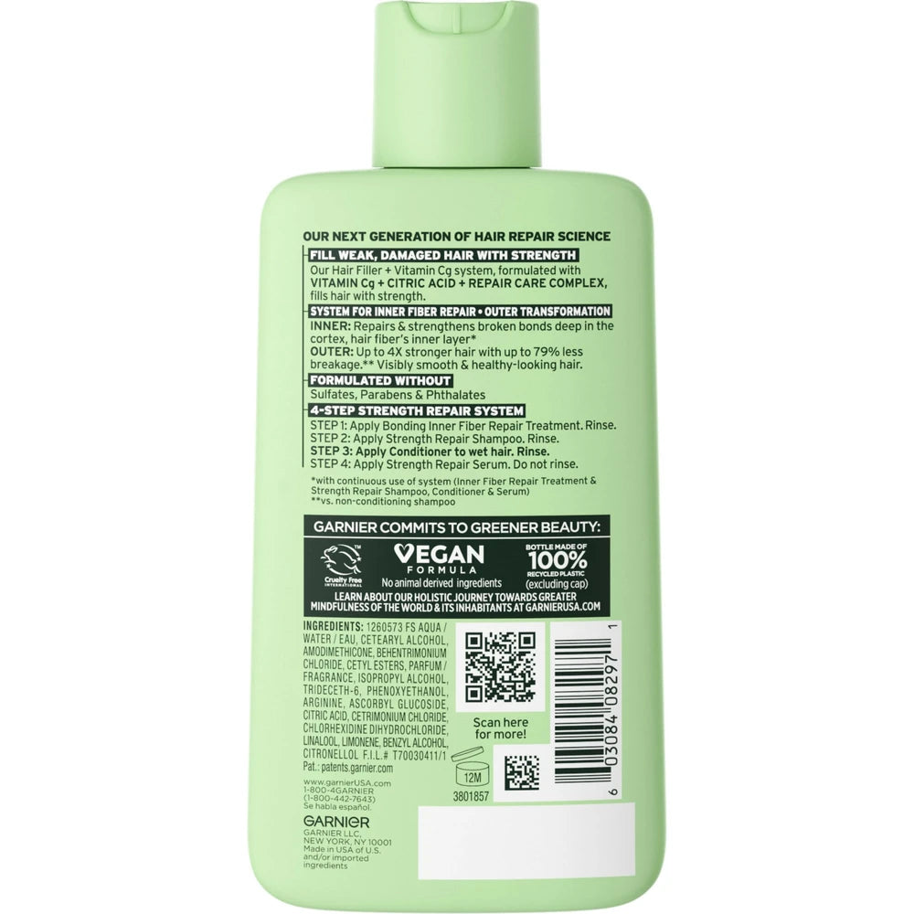 Garnier Fructis Hair Fillers Strength Repair Conditioner for Damaged Hair - 10.1 fl Oz (Pack of 12)