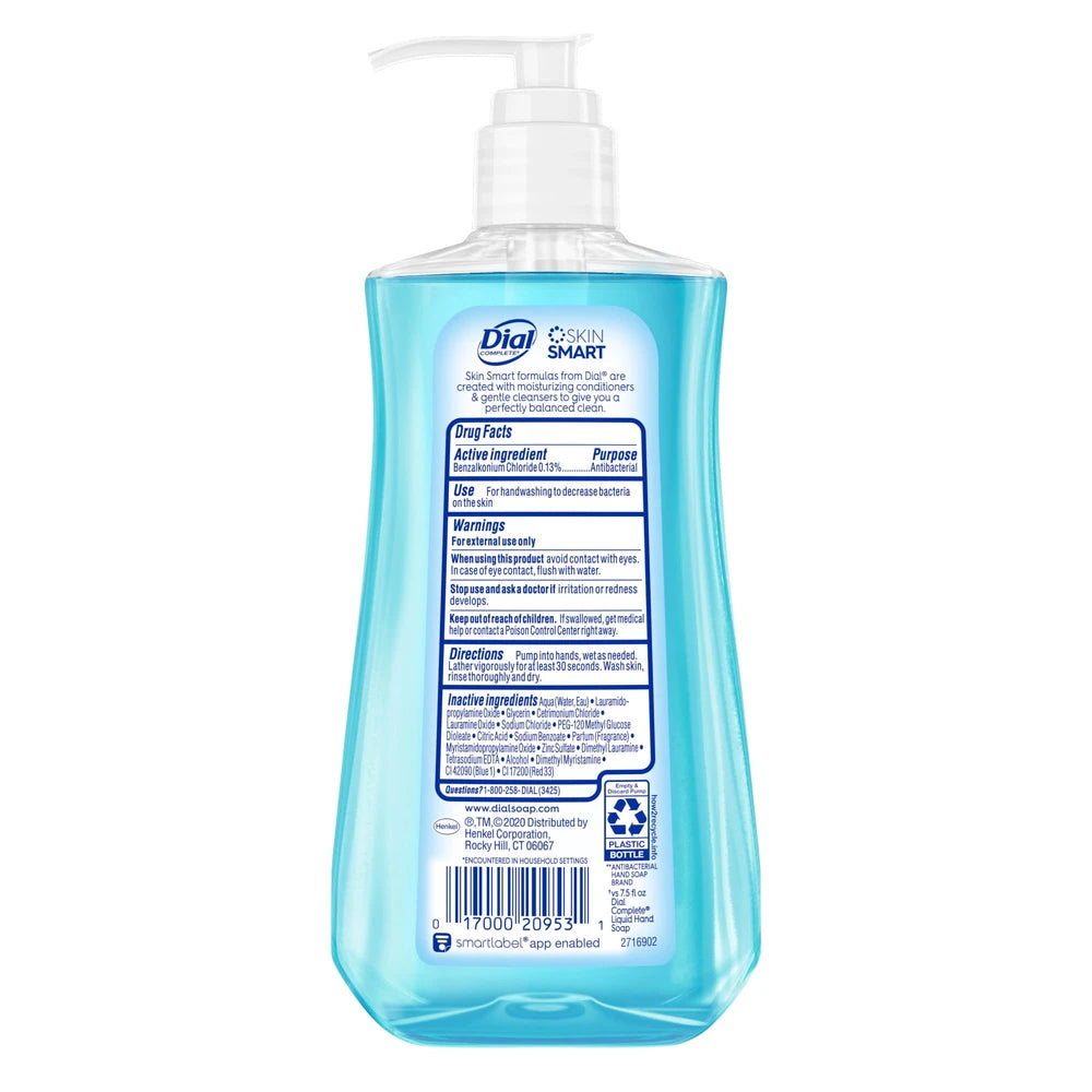 Dial Antibacterial Defense Liquid Hand Soap - Spring Water - 11 fl Oz (Pack of 12)