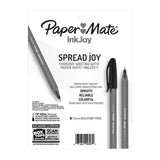 Paper Mate InkJoy 100ST Ballpoint Pens Medium Point (1.0mm) Black 8 Count 16.70 Oz (Pack of 12)
