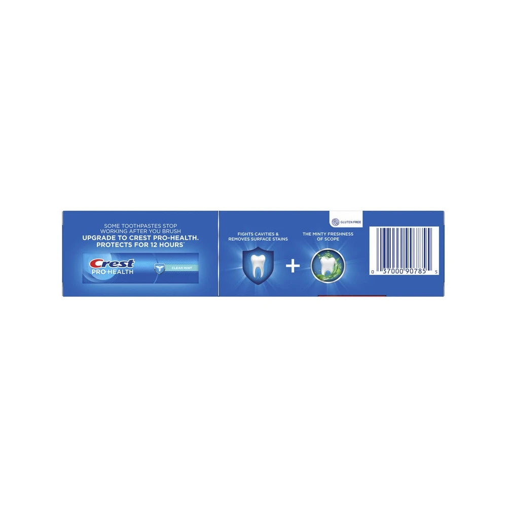 Crest Plus Scope Outlast Complete Whitening Toothpaste Mint 5.4 Oz (Pack of 12)