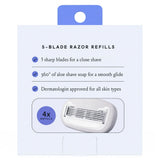 Billie Women's 5-Blade Razor Refill - 4ct 1.76Oz (Pack of 16)