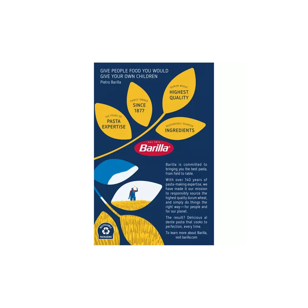 Barilla Classic Non-GMO Kosher Certified Elbows Pasta 16 Oz (Pack of 16)