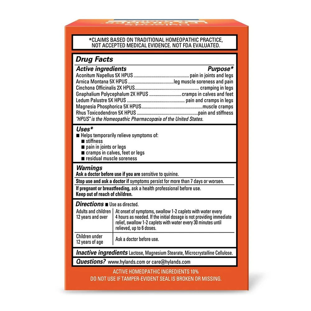 Hyland's Naturals Leg Cramps + Arnica Caplets - 40.0 ea (Pack of 24)