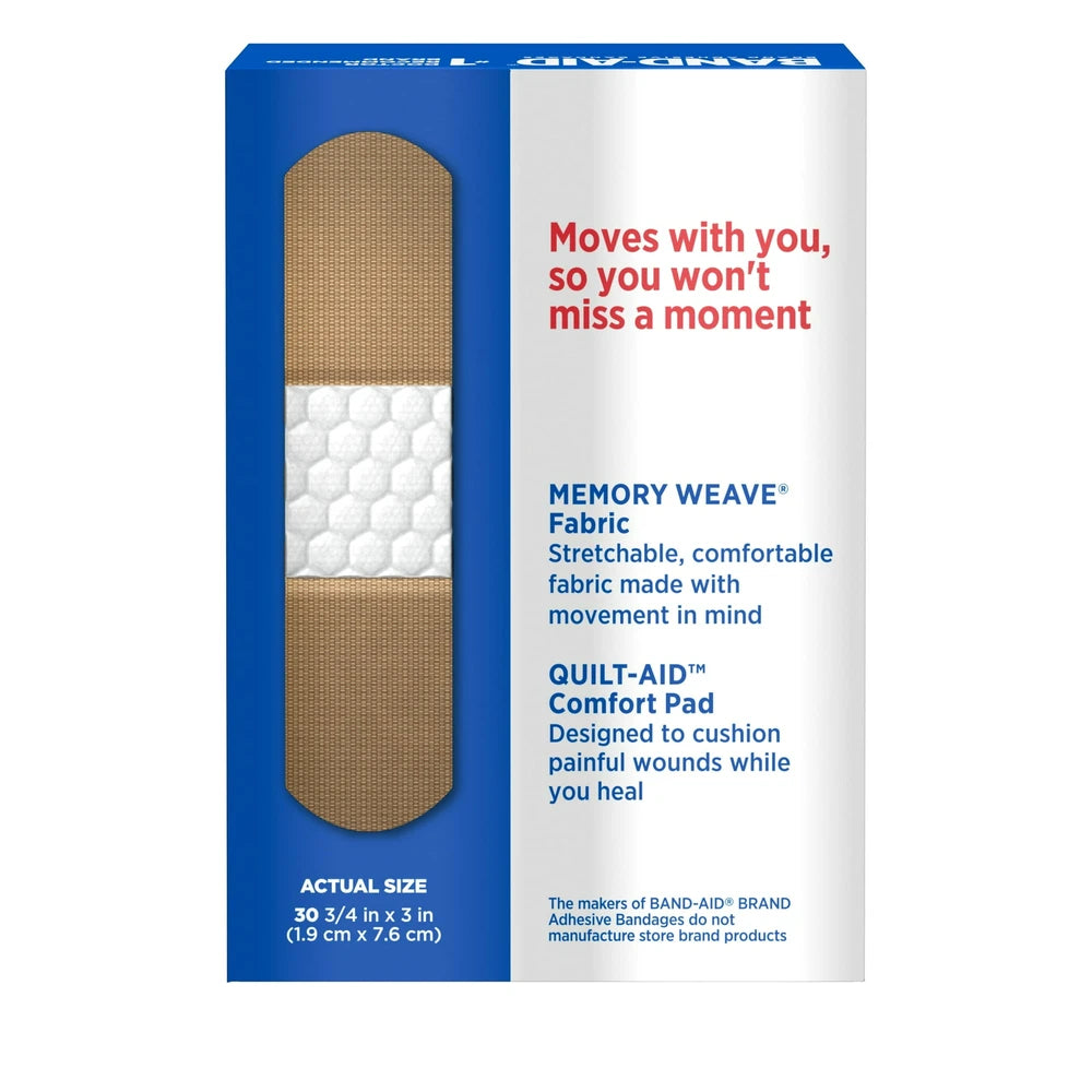 Band-Aid Brand Flexible Fabric Adhesive Bandages, Comfortable Flexible Protectio 3.2 Oz (Pack of 24)