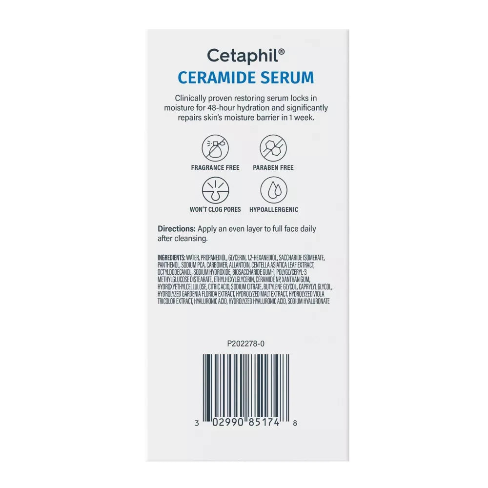 Cetaphil Restoring Ceramide Face Serum - 1 fl ​Oz (Pack of 24)