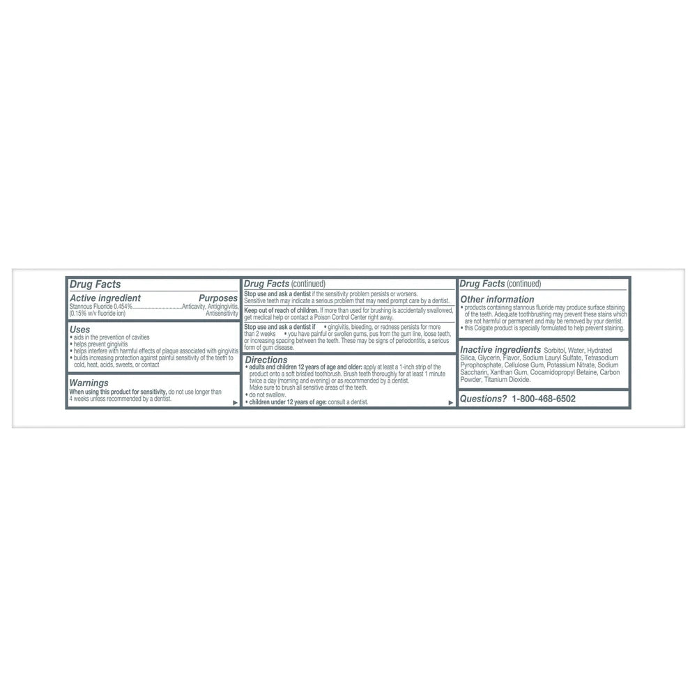 Colgate Total Active Prevention Whitening and Charcoal Toothpaste Mint 5.1 Oz (Pack of 24)