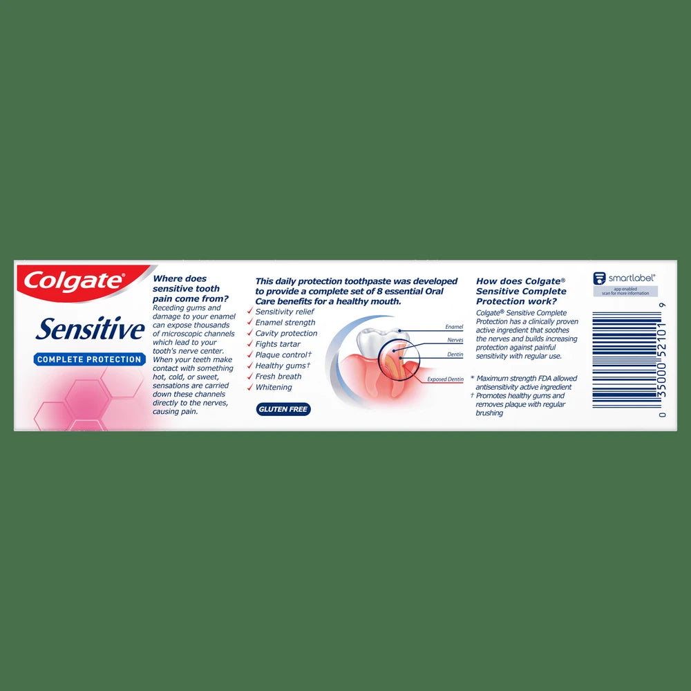 Colgate Sensitive Complete Protection Toothpaste Mint 6 Tube 6 Oz (Pack of 24)