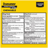 Dramamine Kids Chewable Motion Sickness Relief Tablets for Nausea, Dizziness & Vomiting - Grape -  8ct (Pack of 24)