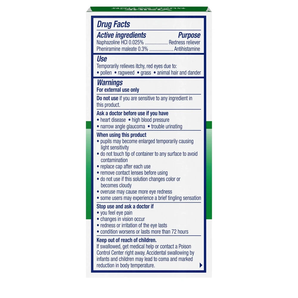 Visine, Allergy Eye Relief, Multi-Action Eye Drops, 15ml 0.5 Oz (Pack of 36)