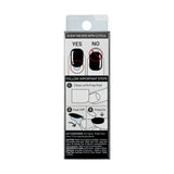 KISS imPRESS Color Short Squoval Press-On Nails with Glue Black Solid 30 Piece (Pack of 36)