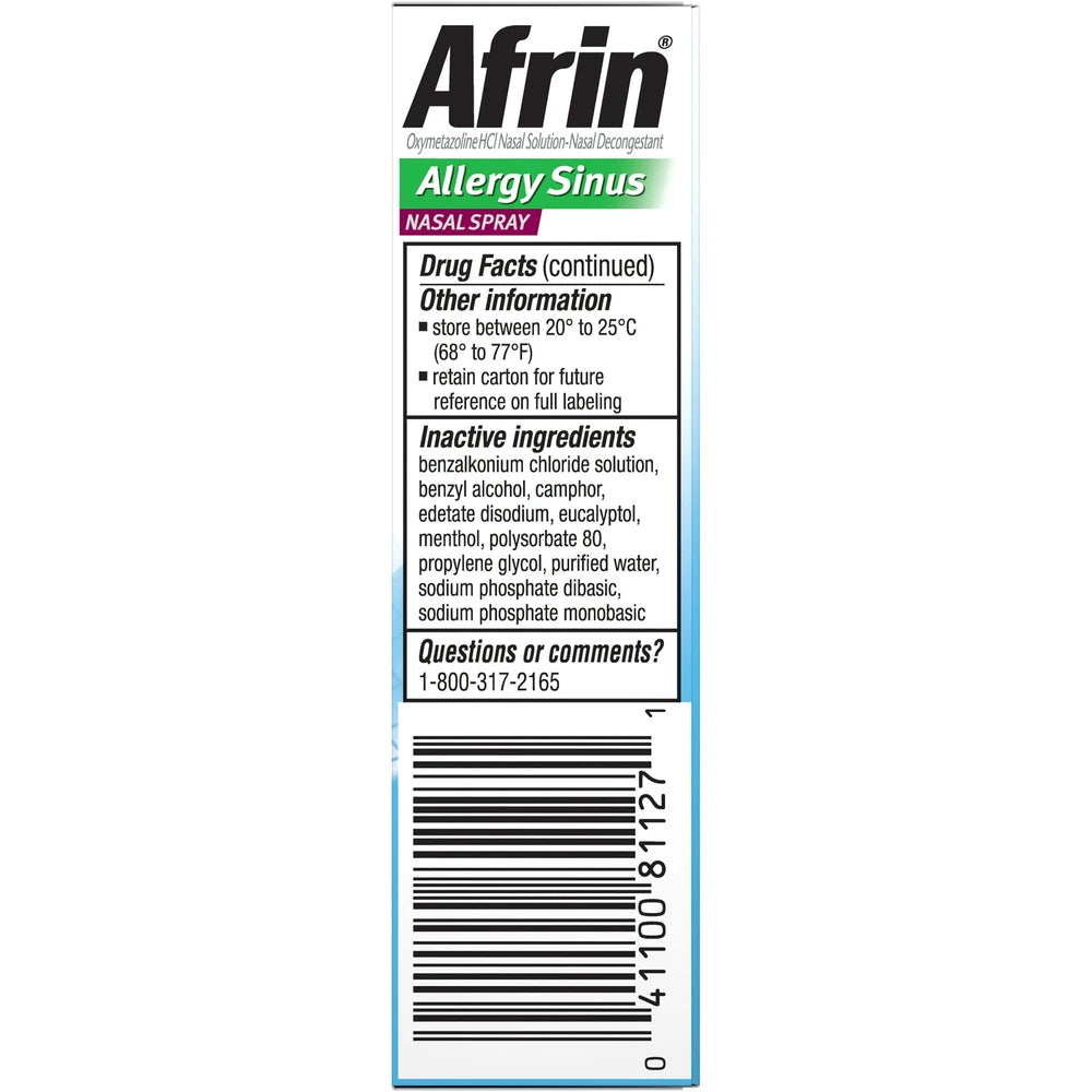 Afrin Allergy Sinus Spray - 0.5 fl Oz (Pack of 36)