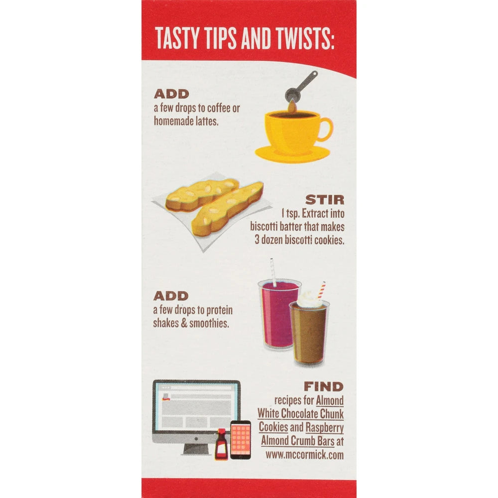 McCormick 2 Pure Almond Extract 2Oz (Pack of 72)
