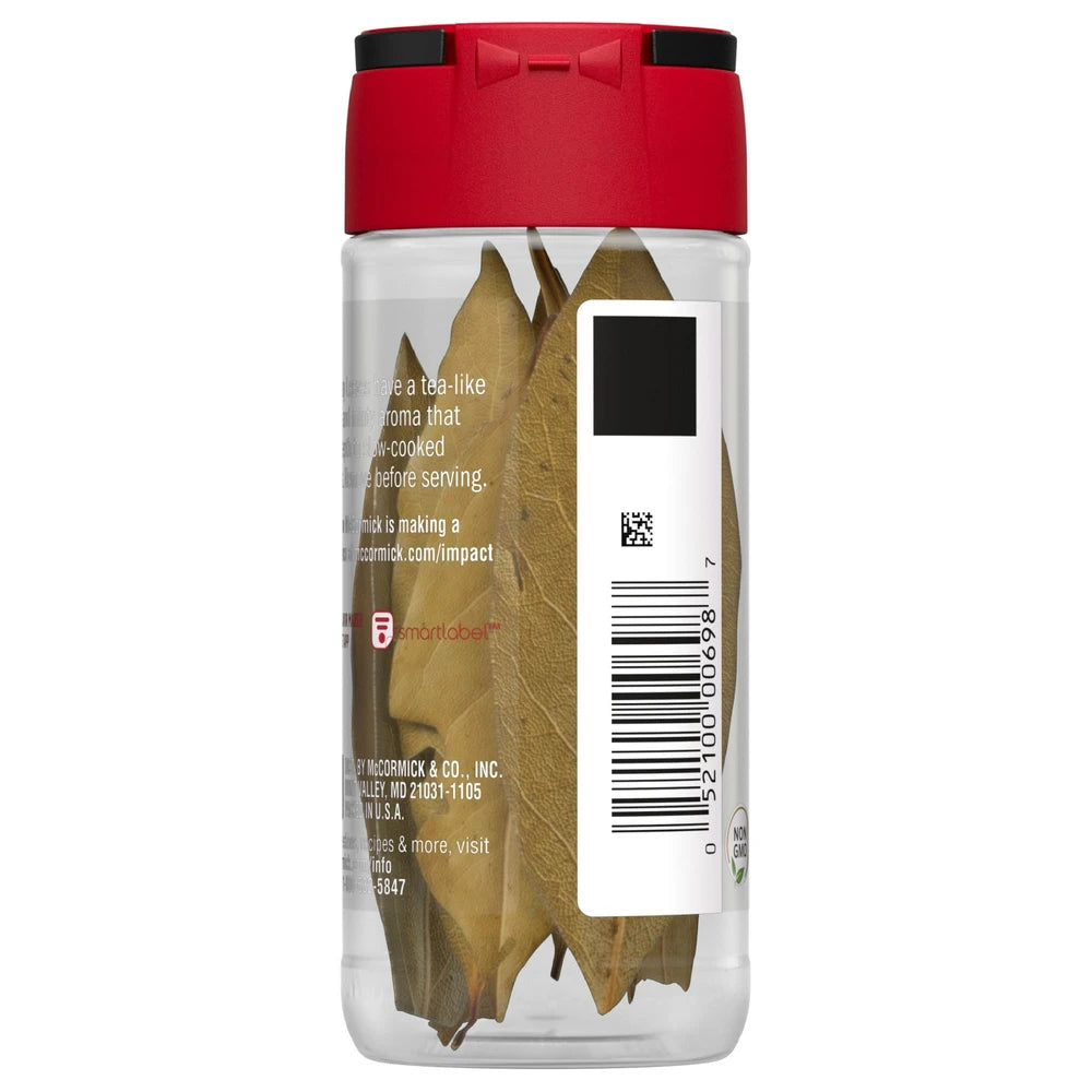 Mccormick No Artificial Flavors Kosher Bay Leaves Bottle 0.12 Oz (Pack Of 72)