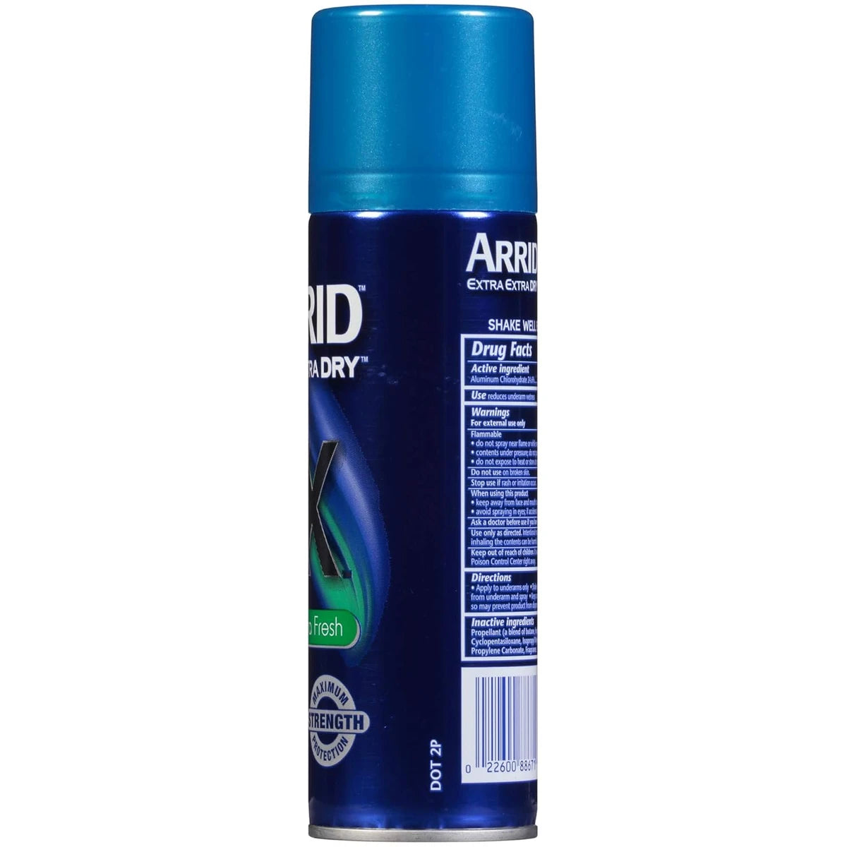 Arrid Xx Extra Extra Dry Ultra Fresh Aerosol Antiperspirant And Deodorant Spray 6Oz (Pack of 12)