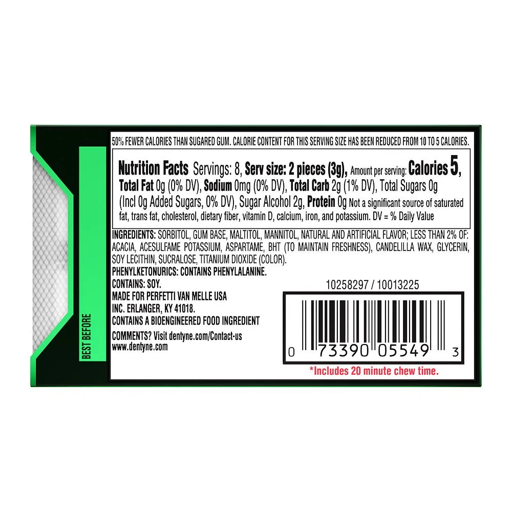 DENTYNE ICE SPEARMINT 16PC (Pack of 162)