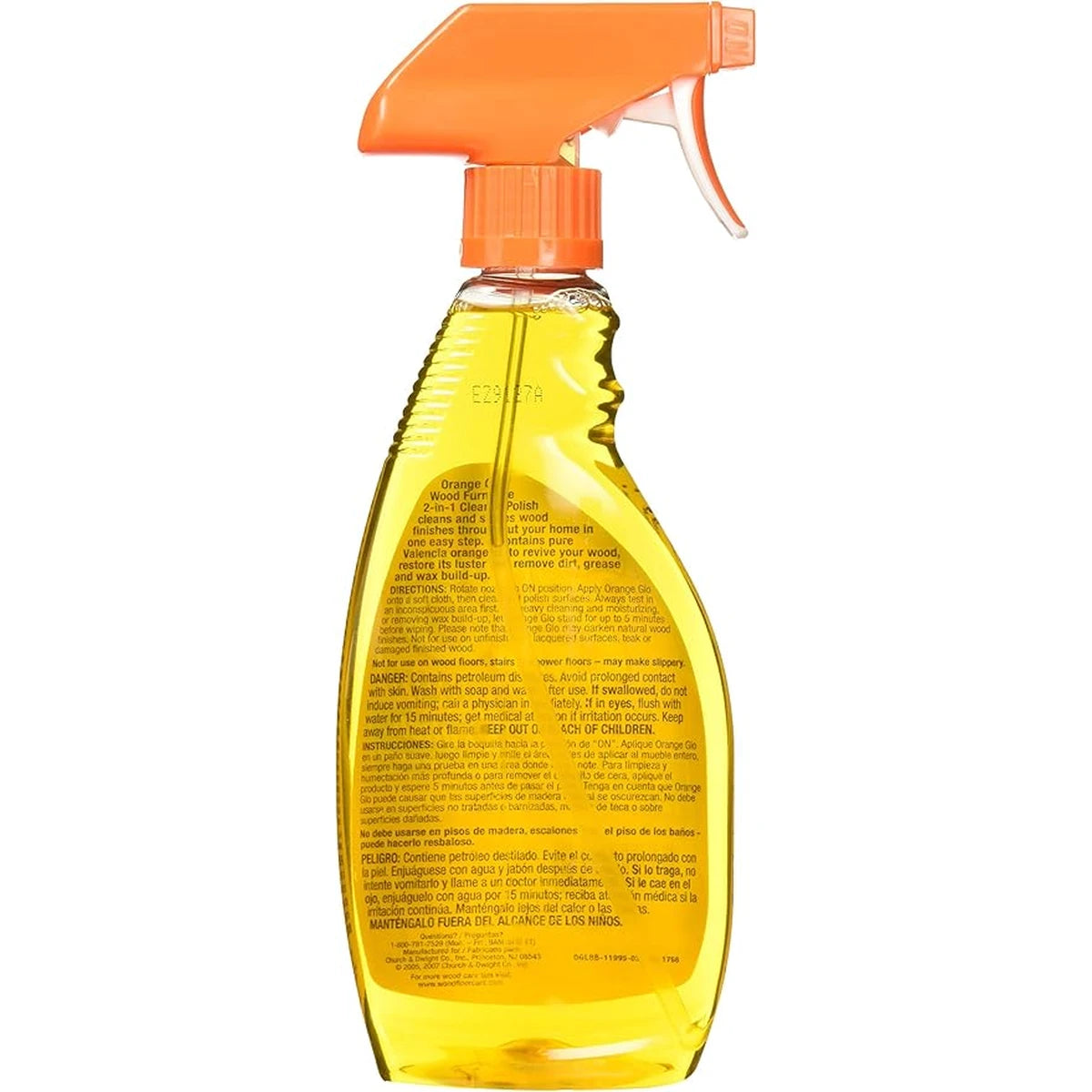 Orange Glo Wood Furniture 2 In 1 Cleaner And Polish 16Oz (Pack of 6)