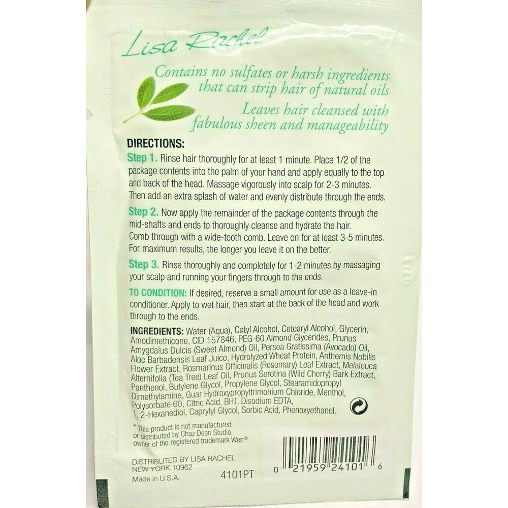 Lisa Rachel Conditioner&cleanser w/ Tea Tree Oil & Avocado for Damaged Hair 0.60 Fl.Oz (Pack of 12)