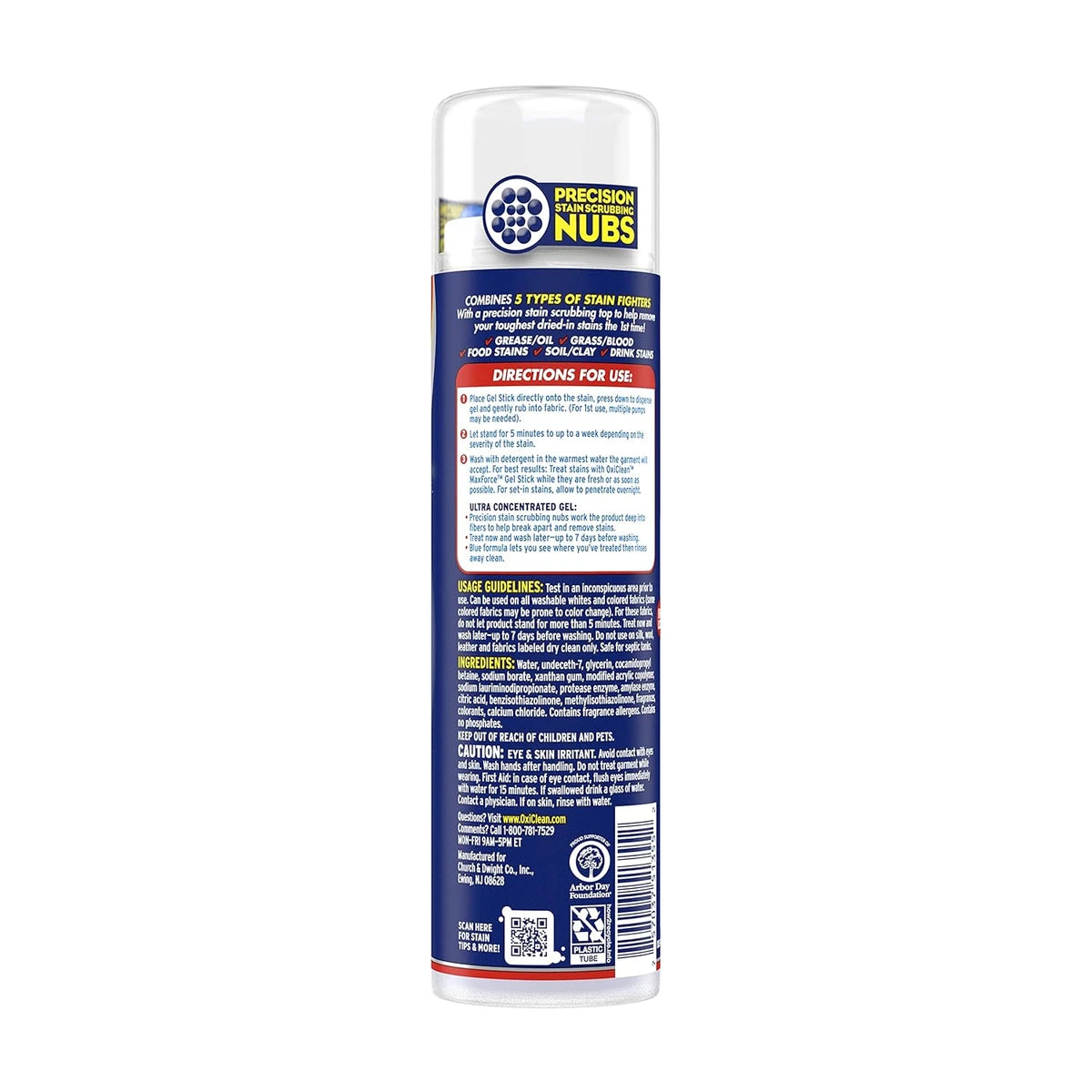 OxiClean Max Force Laundry Gel Stain Remover Stick 6.2Oz (Pack of 12)