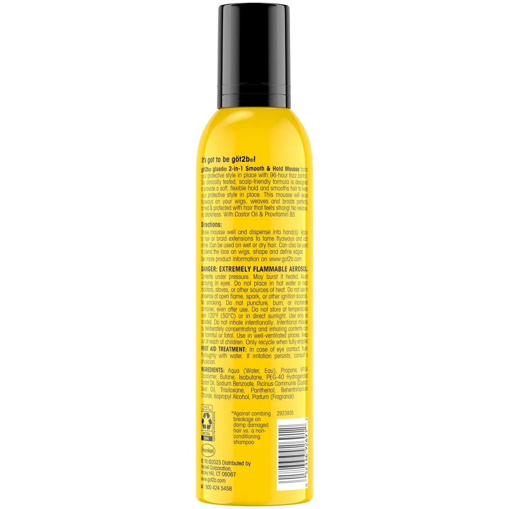 Got2b Glued Smooth & Hold Mousse 8 Oz (Pack of 6)