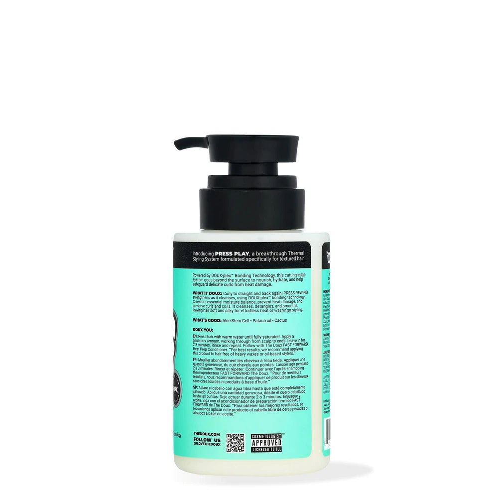 The Doux Press Rewind Curl Reversion Shampoo All Hair Types Moisturizing (Pack of 12) 8 Fl. Oz