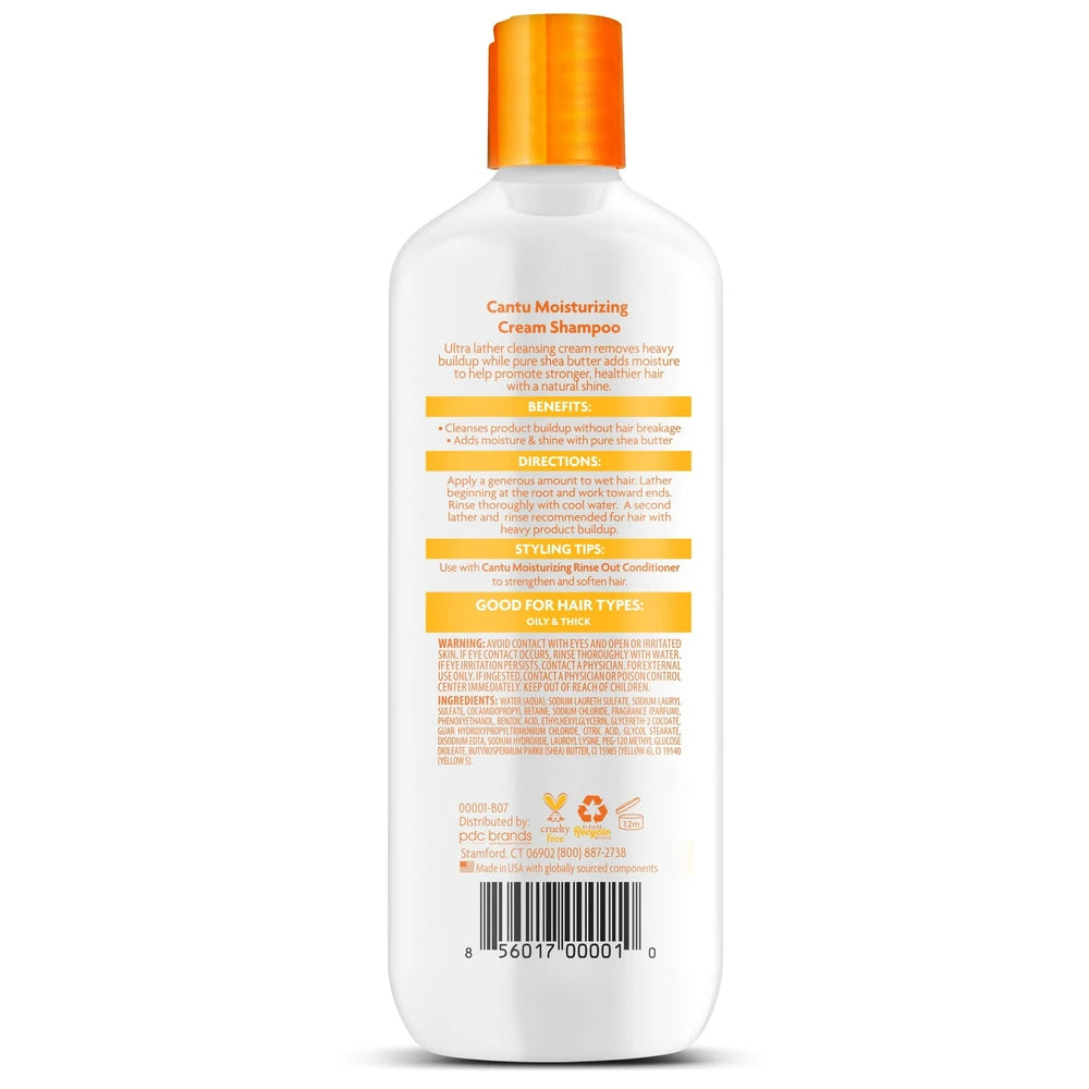 Cantu Moisturizing Cream Shampoo & Moisturizing Rinse Out Conditioner 13 (Pack of 12) 13.5 Fl. Oz
