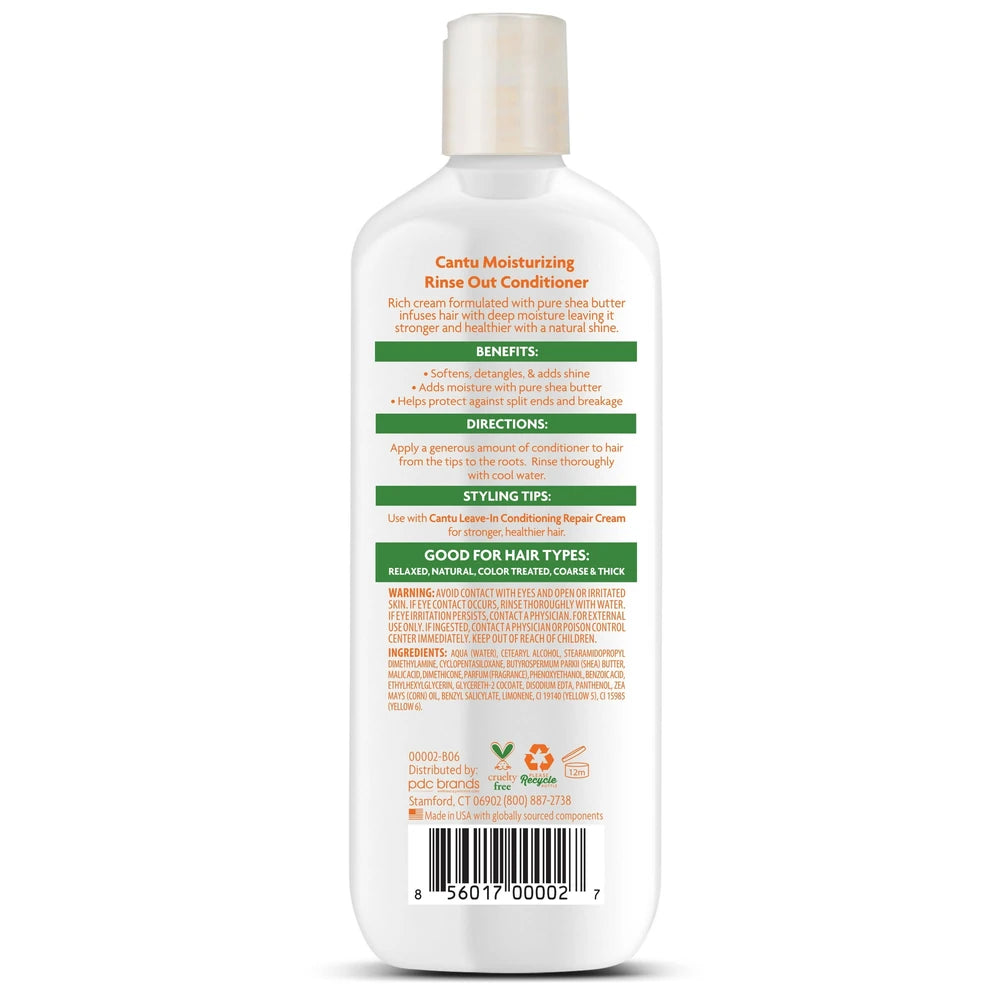 Cantu Shea Butter Moisturizing Rinse Out Conditioner (Pack of 12) 13.5 Fl. Oz