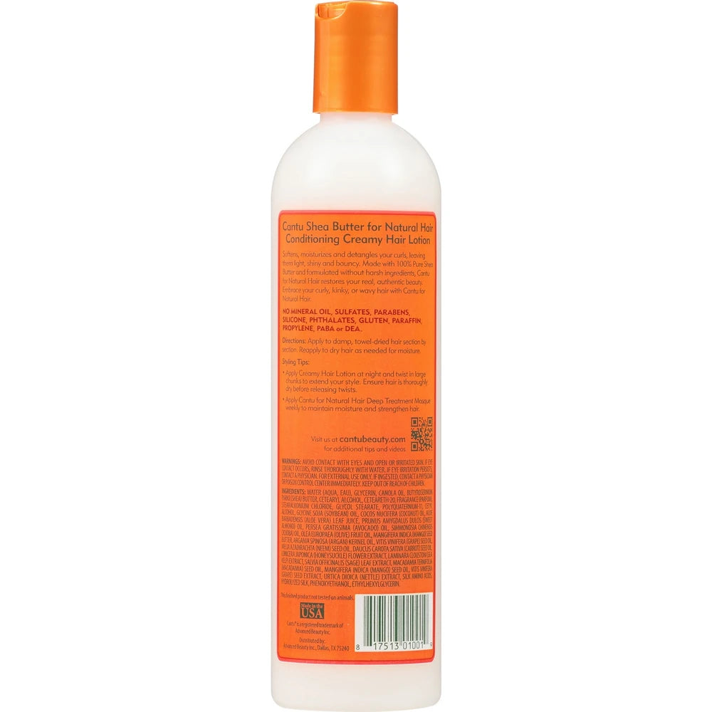 Cantu Shea Butter for Natural Hair Conditioning Creamy Hair Lotion (Pack of 12) 12 Oz