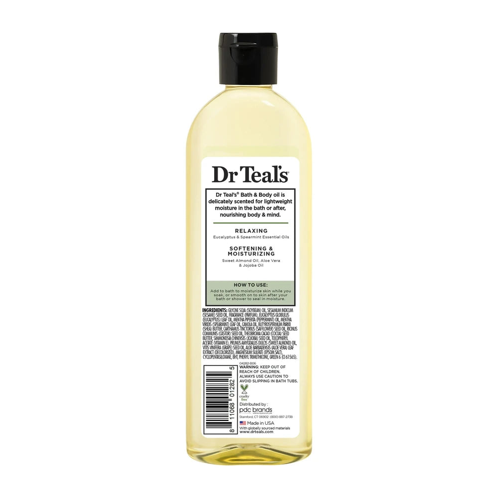 Dr. Teal's Body and Bath Oil 8.8 Oz (Pack of 6)