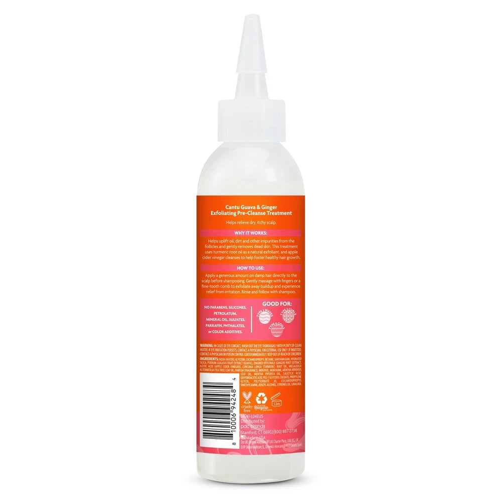 Cantu Guava & Ginger Scalp Exfoliating Pre-Cleanse Treatment (Pack of 12) 6 Fl. Oz