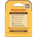 Burts Bees Natural Moisturizing Lip Balm With Beeswax 0.15Oz (Pack Of 12)