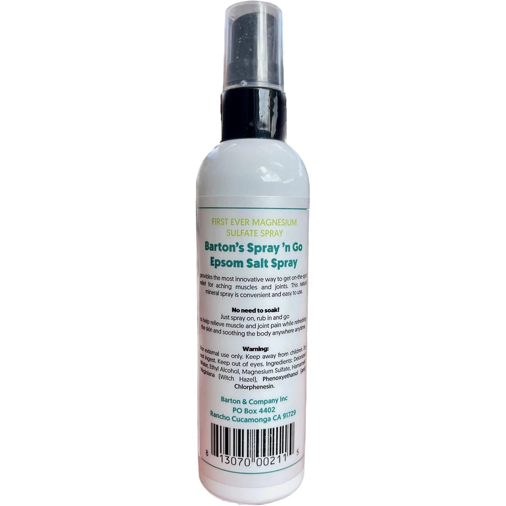 Barton s Spray n go Epsom salt spray- 4oz Unscented 4 oz (Pack of 12)