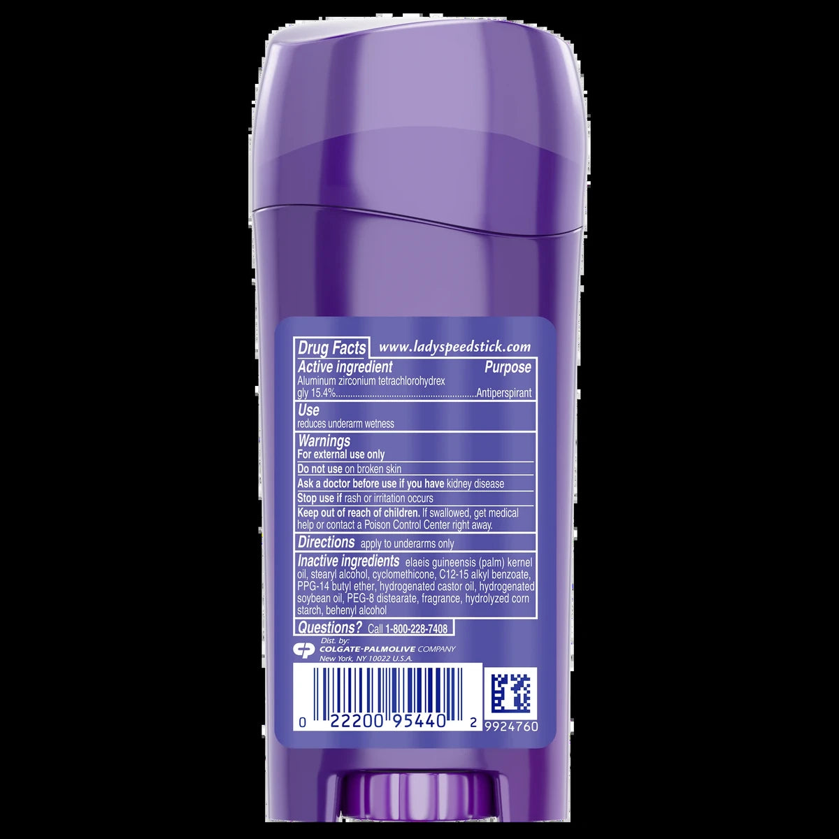 Lady Speed Stick Invisible Dry Antiperspirant And Deodorant Stick Powder Fresh2.3Oz (Pack of 12)