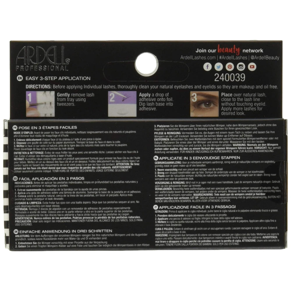 ARDELL Faux Mink Individuals - Short Black nan (Pack of 72)