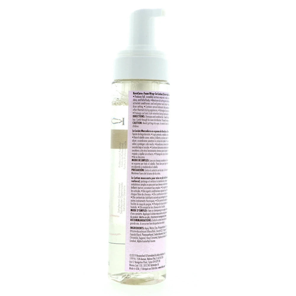 KeraCare Foam Wrap-Set Lotion by Avlon for Unisex - 8 oz Lotion 8 Oz (Pack of 12)