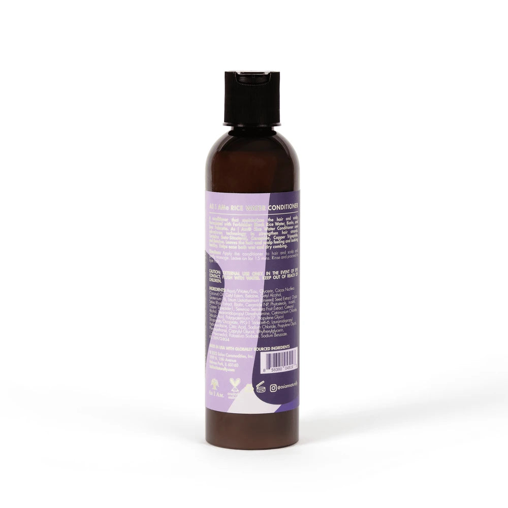 As I Am Rice Water Conditioner for All Hair Types 8 oz. with Biotin Inositol 8 Fl. Oz (Pack of 6)