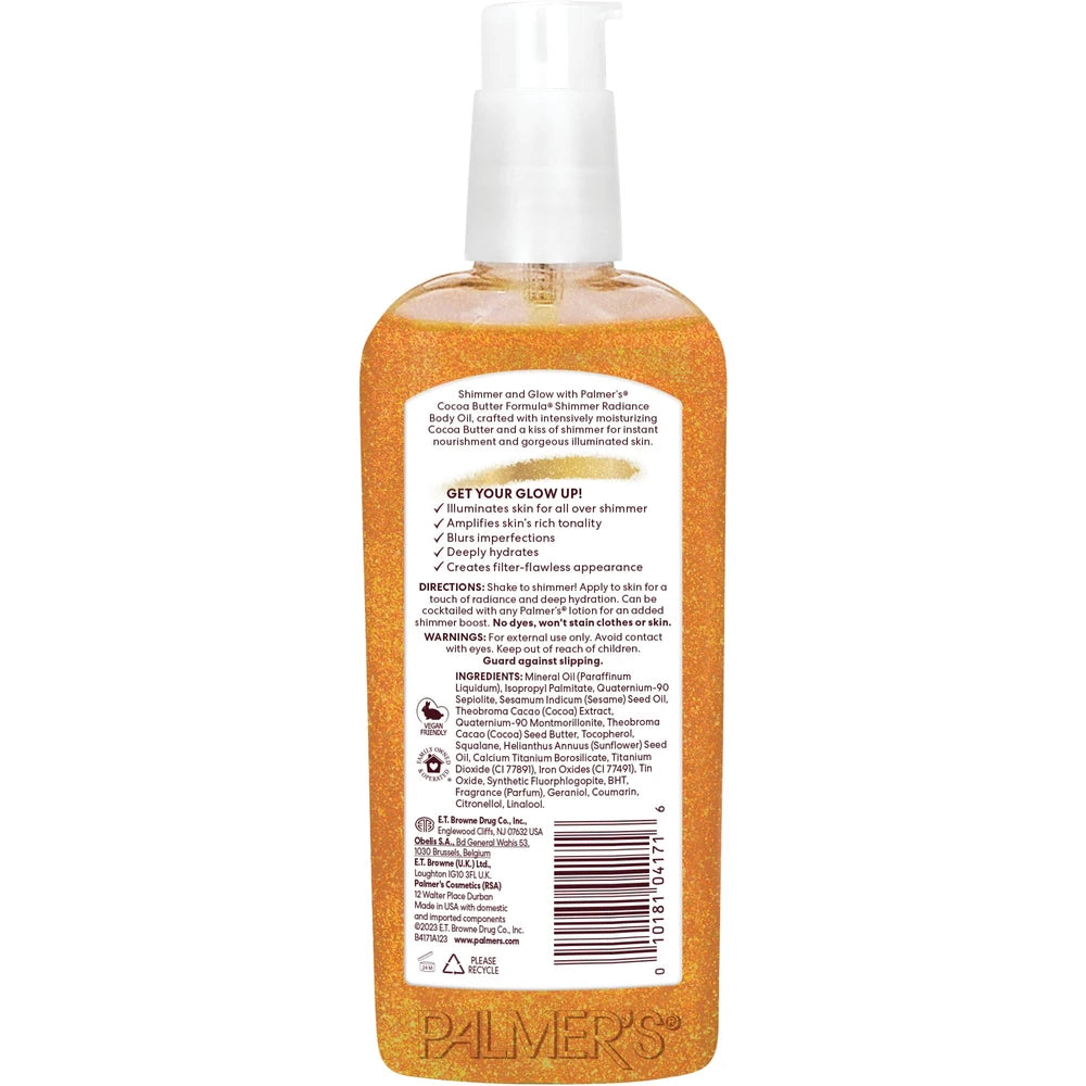 Palmer s Cocoa Butter Formula Shimmer Body Oil with Vitamin E 5.1 oz. 5.1 Fl. Oz (Pack of 12)