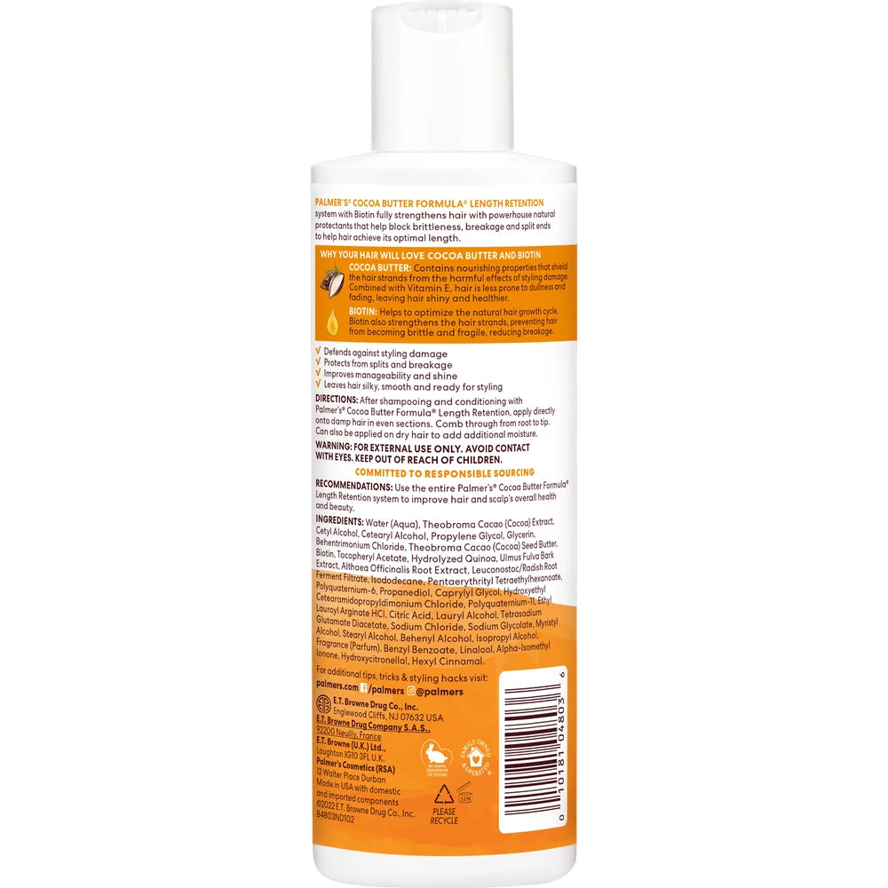 Palmer's Cocoa Butter & Biotin Length Retention Leave-In Conditioner 8.5 Fl. Oz (Pack of 6)