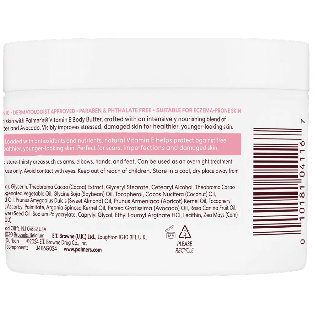 Palmer's Natural Vitamin E Body Butter 7.3 Oz (Pack of 6)