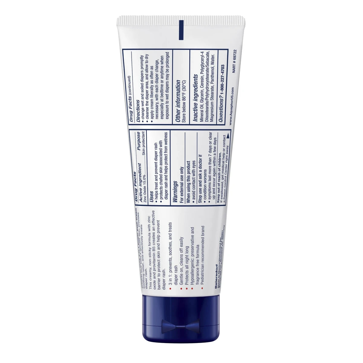 Aquaphor Baby Diaper Rash Healing Cream Skin Protectant 3.5Oz (Pack of 12)
